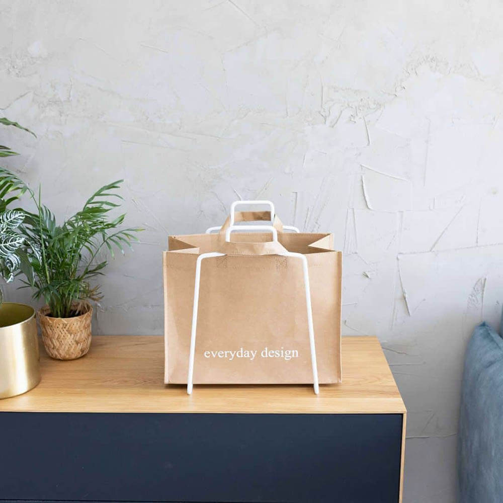 LAHTI-Halter und eine waschbare Papiertasche