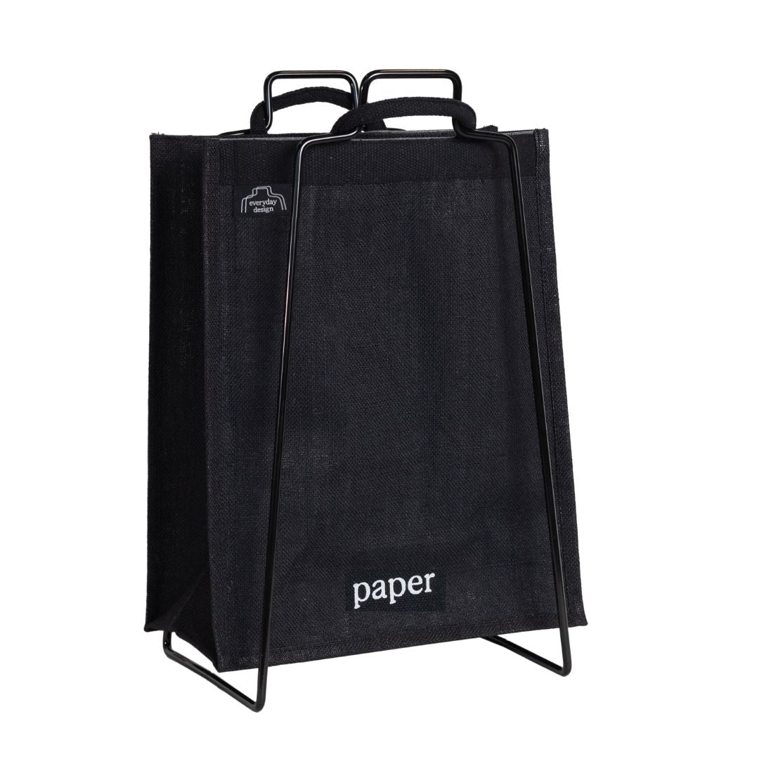 HELSINKI halter mit Jutetasche mit Text