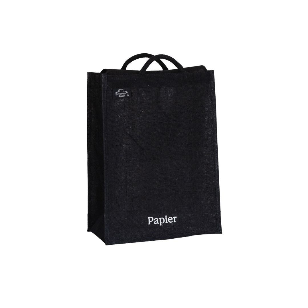 HELSINKI-Jutetasche mit Recycling-Text