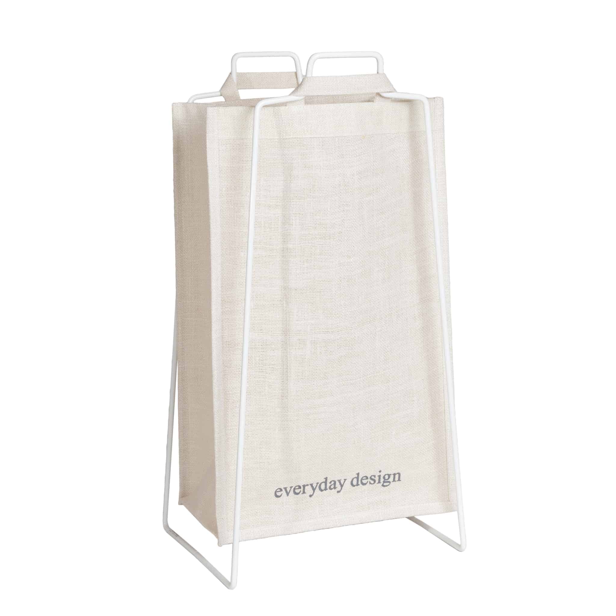 TURKU XL - Recyclinghalter Weiß + XL-Tasche