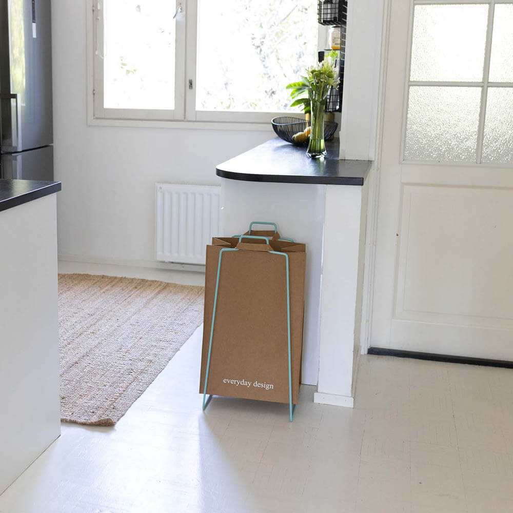 TURKU XL Halter türkis und eine waschbare Papiertasche
