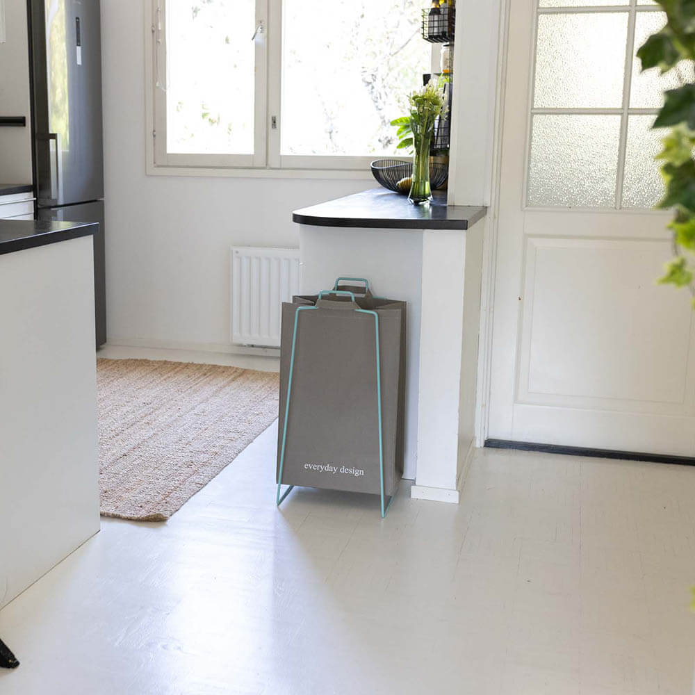 TURKU XL Halter türkis und eine waschbare Papiertasche