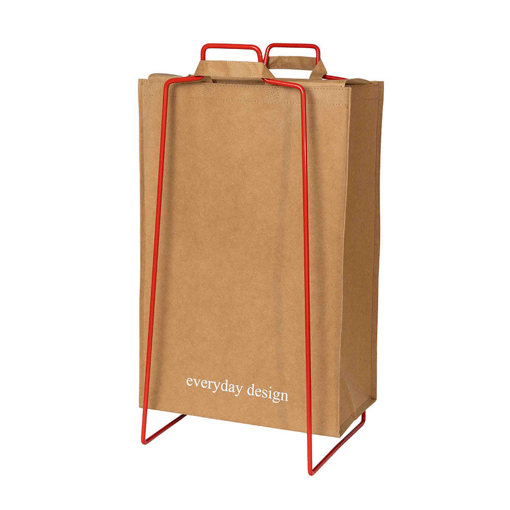 TURKU XL Halter rot und eine waschbare Papiertasche