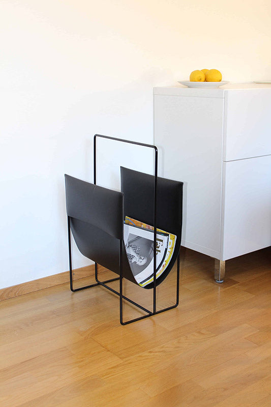 ESPOO-Magazinhalter schwarz