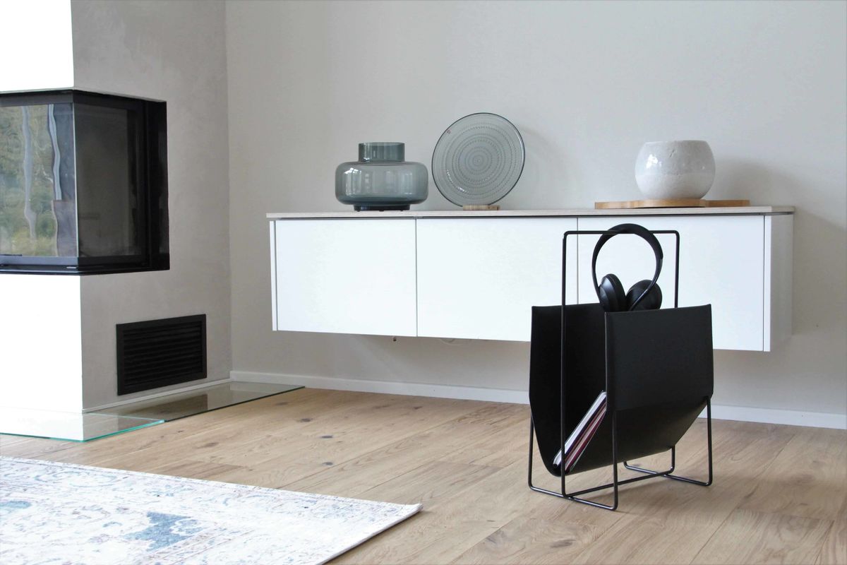 ESPOO-Magazinhalter schwarz