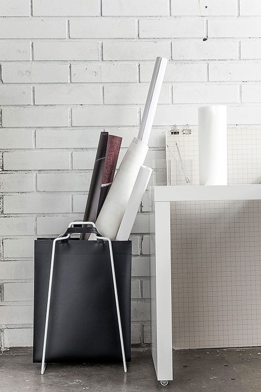 VAASA-Tasche aus Recyclingleder schwarz