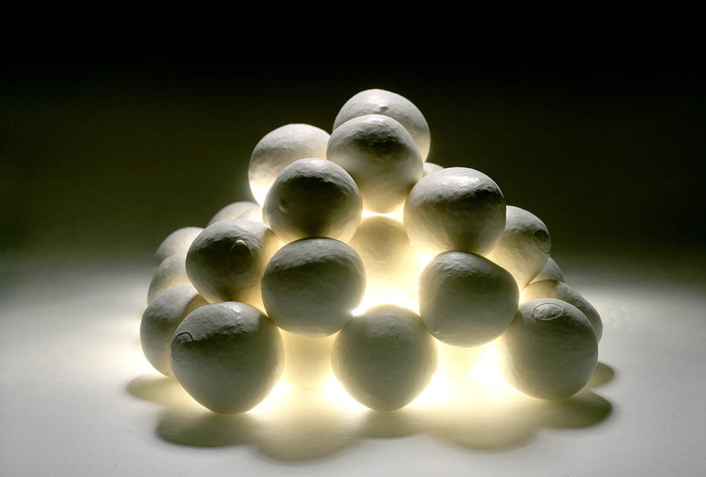 Knirschende Schneebälle