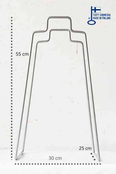 HELSINKI-Papiertütenhalter silber