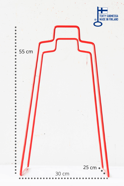 Multifunktionale IVALO-Ablage rot