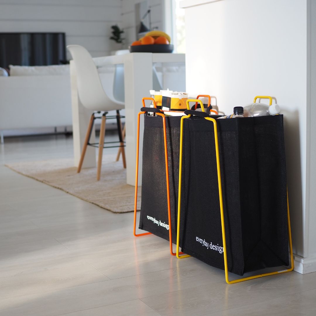 HELSINKI-halter gelb mit Jutetasche