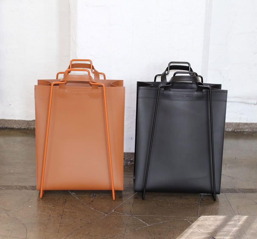 VAASA-Tasche aus Recyclingleder karamellbraun