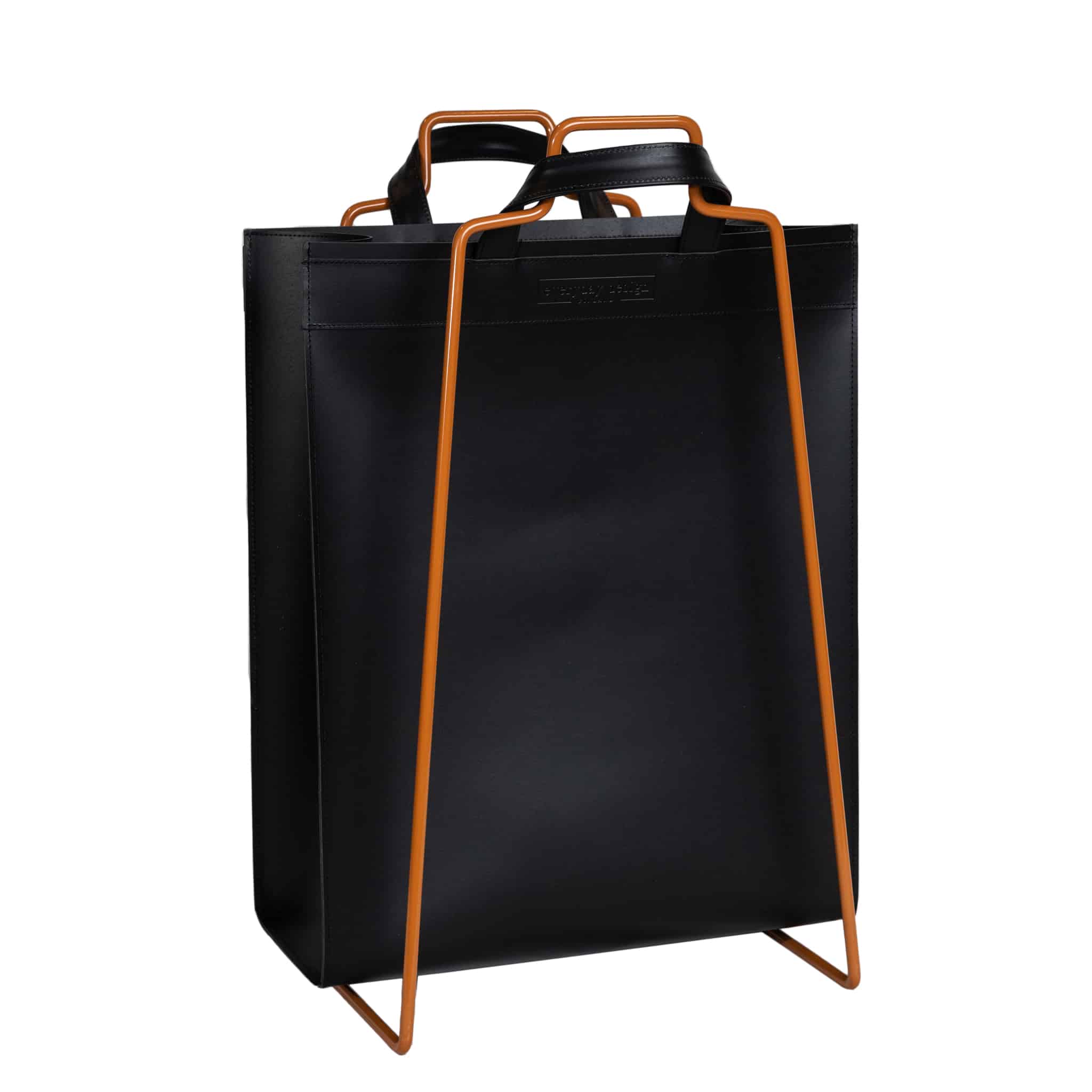 HELSINKI-Halter karamellbraun + VAASA-Tasche schwarz