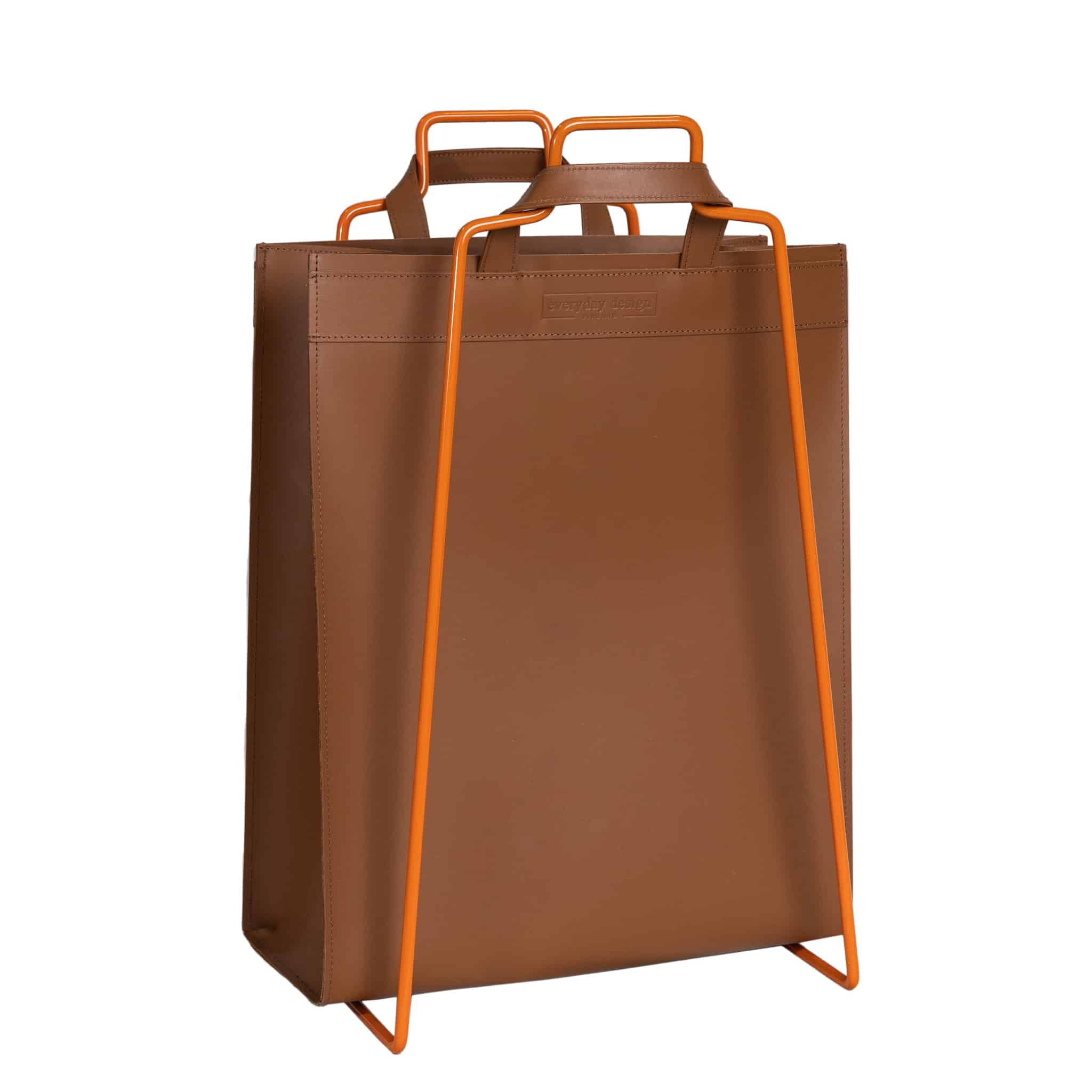 HELSINKI-Halter orange + VAASA-Tasche braun