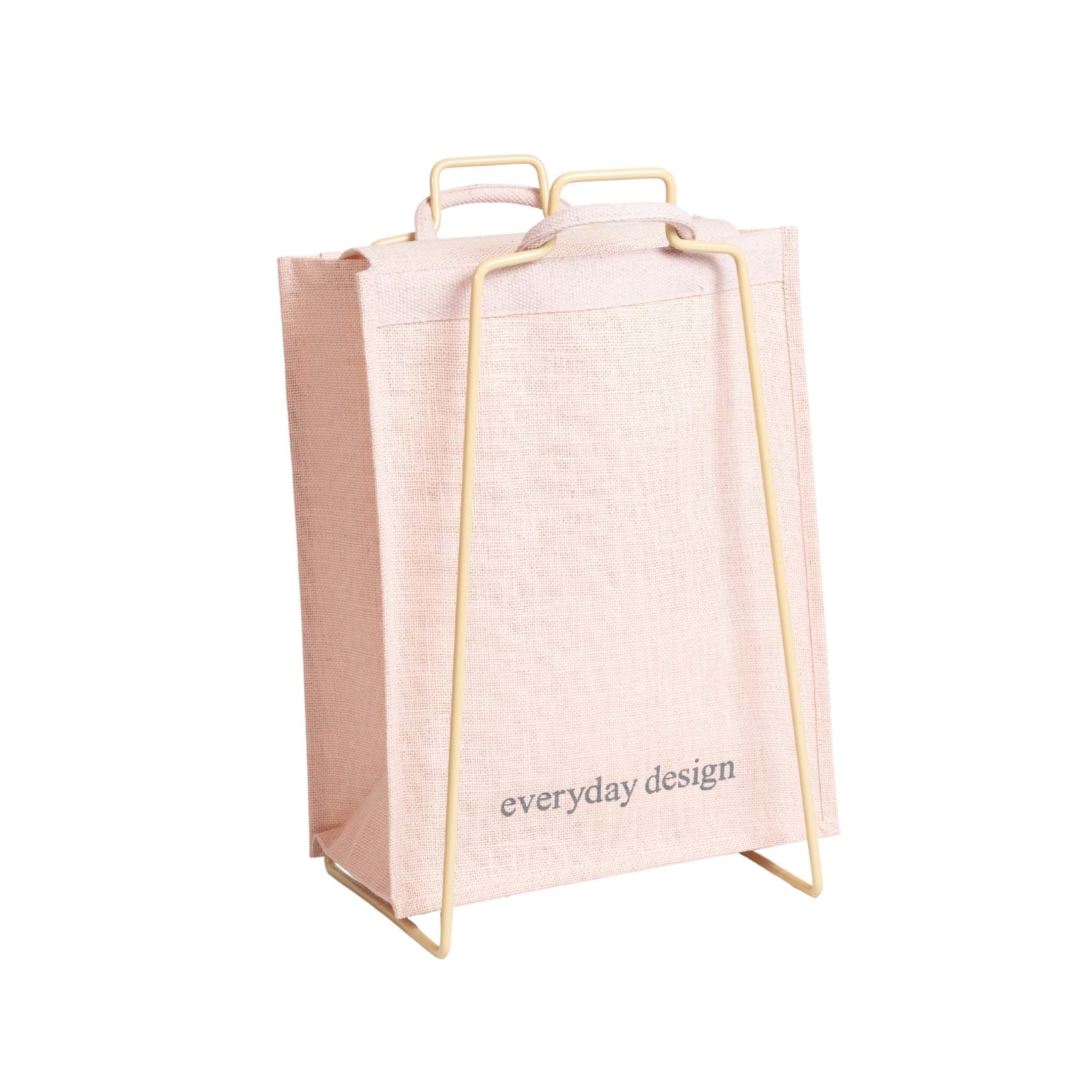 HELSINKI-Papiertütenhalter beige mit Jutetasche