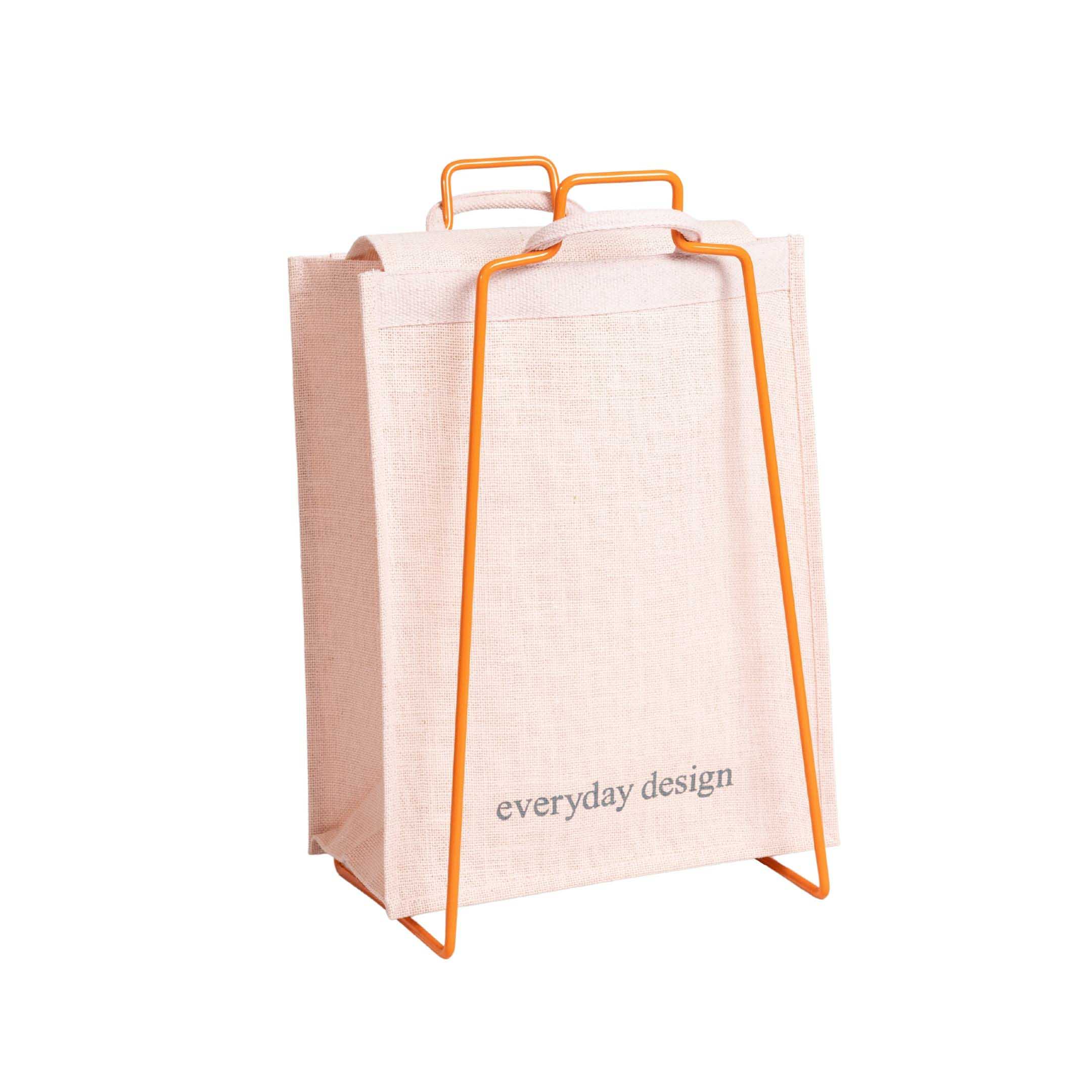 HELSINKI-halter orange mit Jutetasche