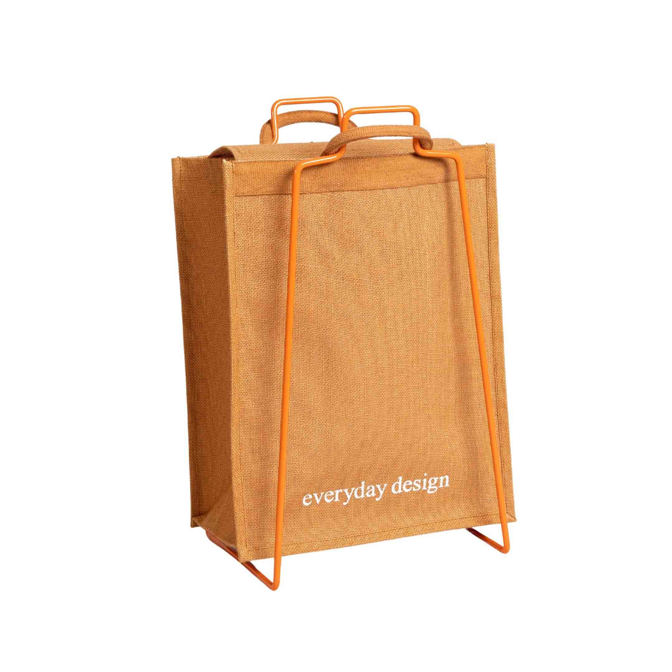 HELSINKI-halter orange mit Jutetasche