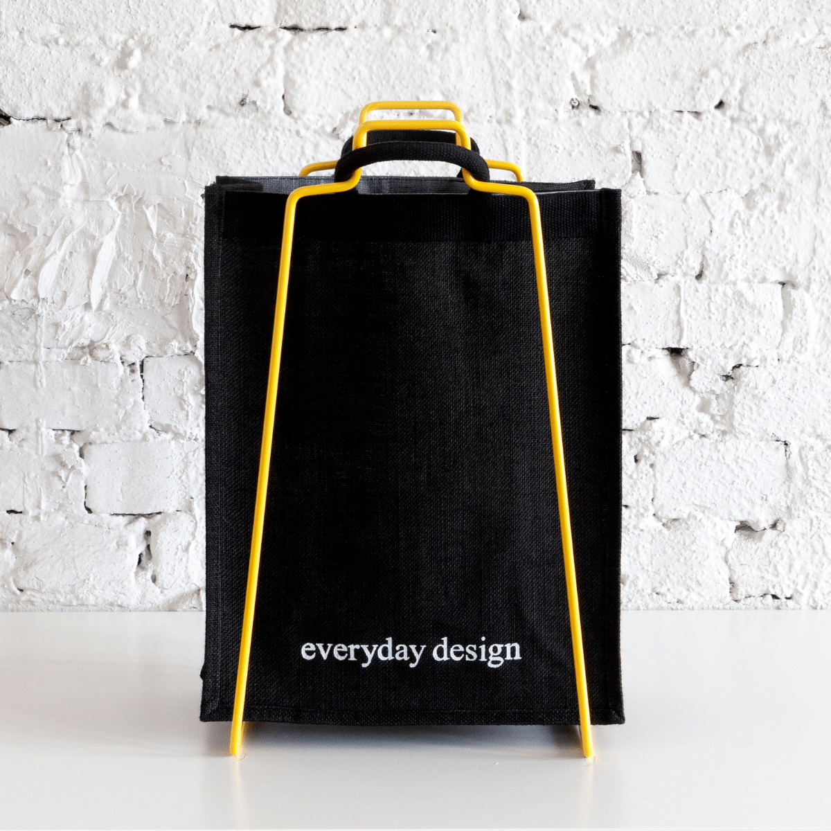 HELSINKI-halter gelb mit Jutetasche