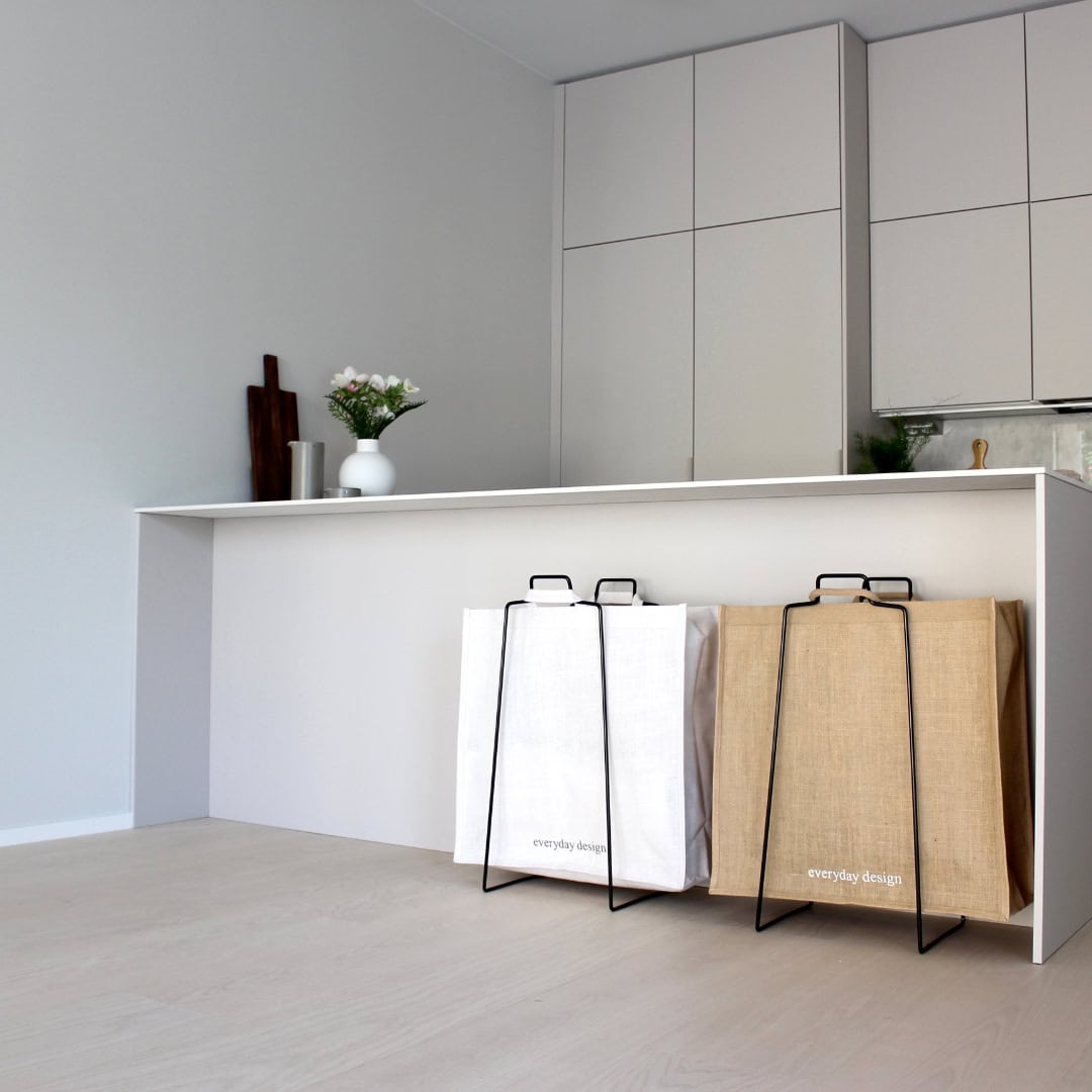 TURKU XL-Halter mit Extrabreite TURKU XL-Jutetasche