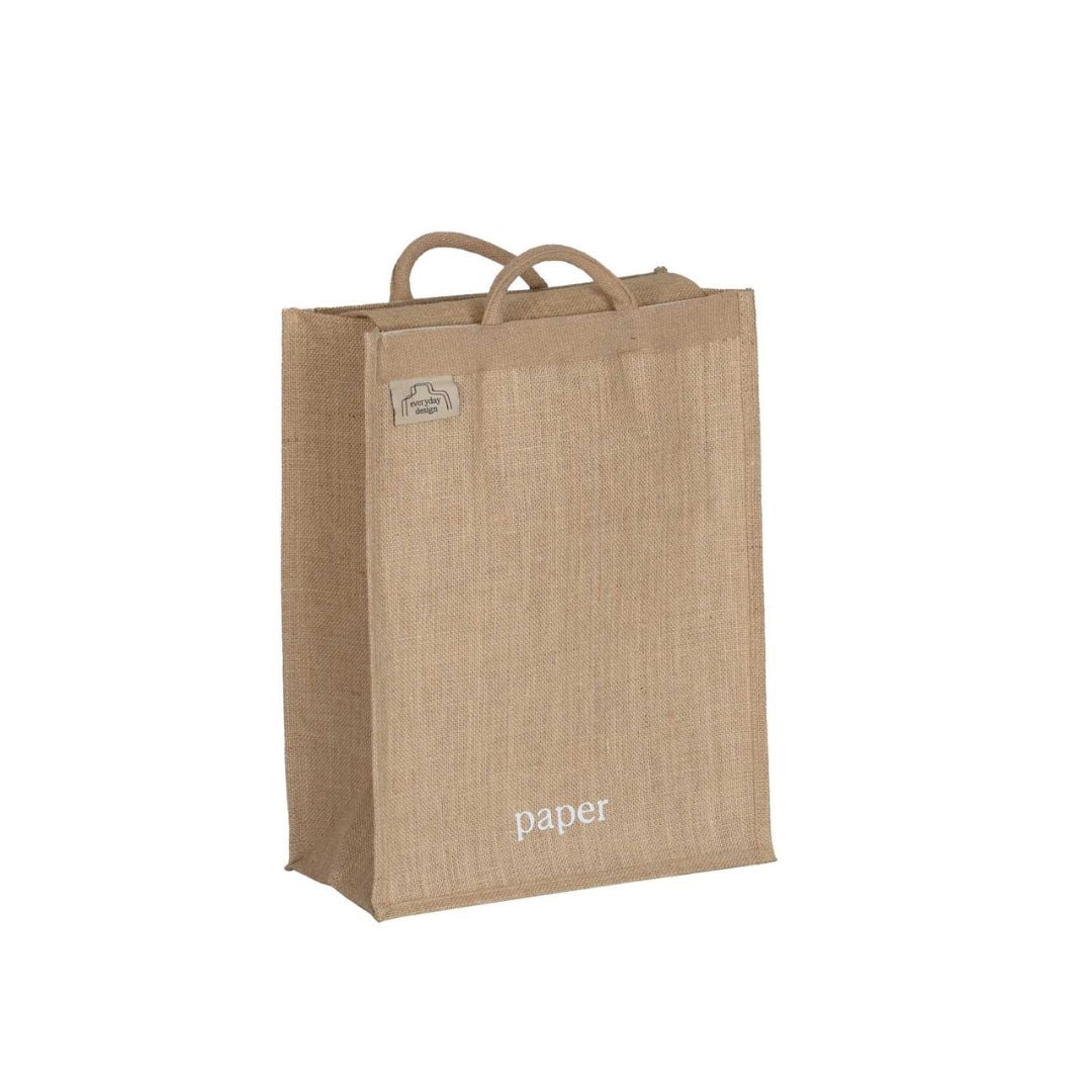 HELSINKI-Jutetasche mit Recycling-Text
