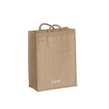 HELSINKI-Jutetasche mit Recycling-Text
