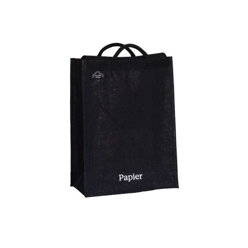 HELSINKI-Jutetasche mit Recycling-Text