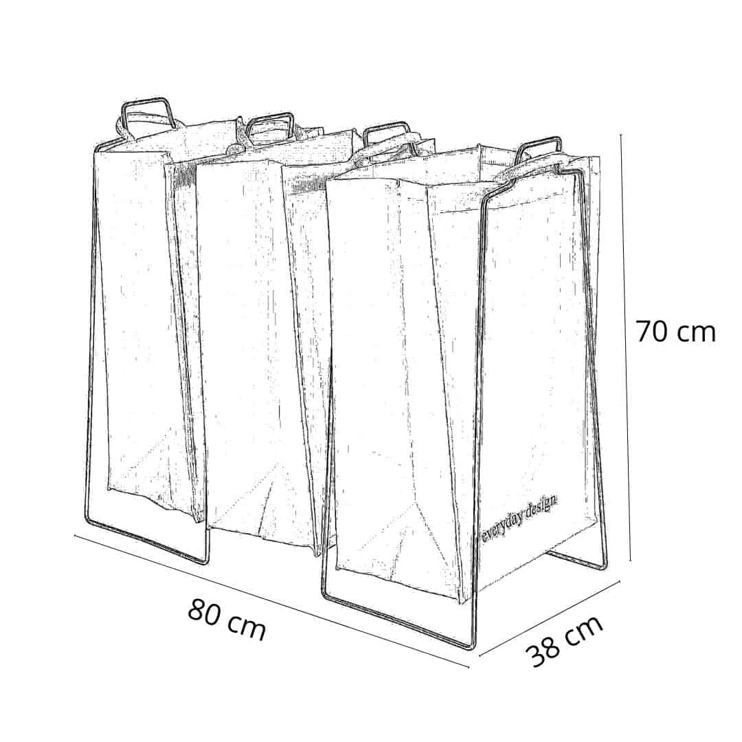 TURKU XL-Halter sortiersystem silber