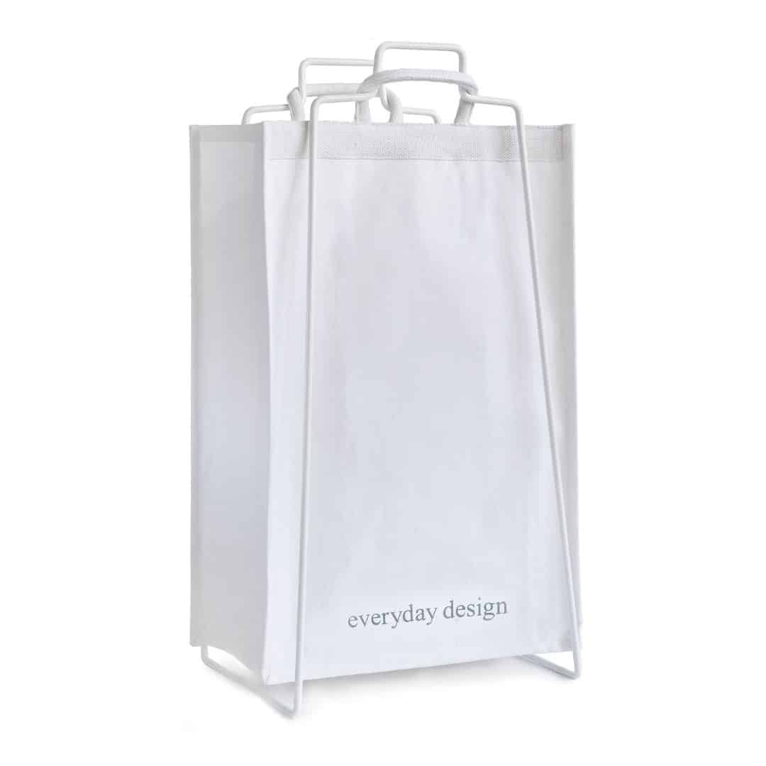 TURKU XL - Recyclinghalter ﻿Weiß + XL-Tasche