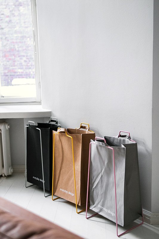 TURKU XL Halter ﻿rosa und eine waschbare Papiertasche