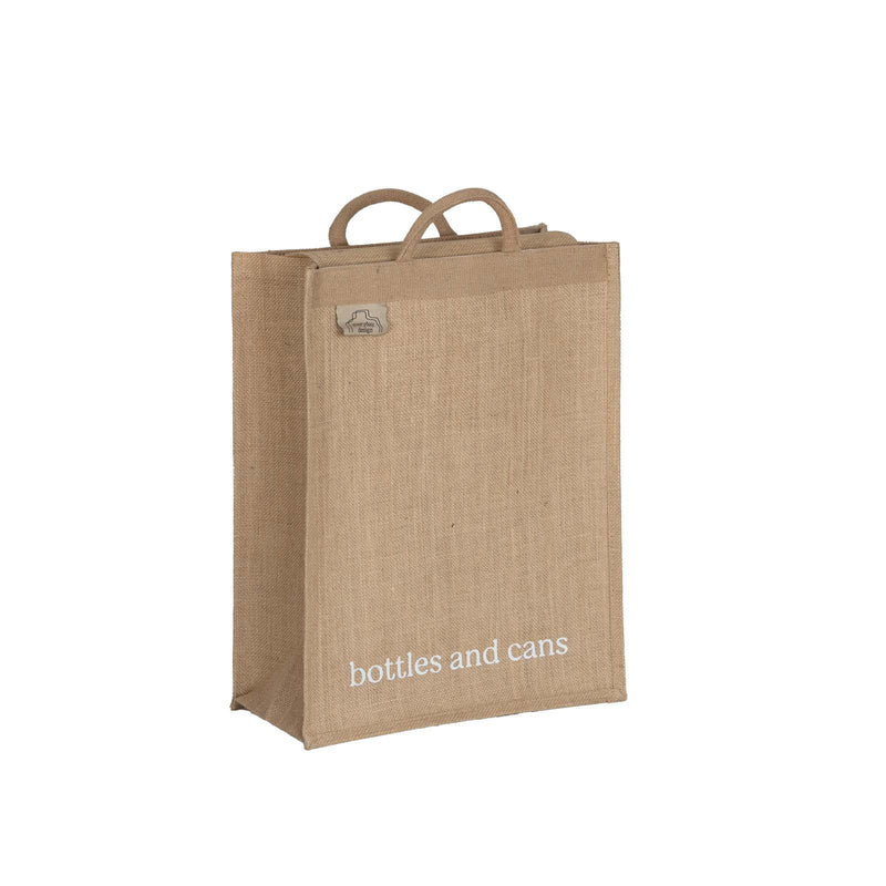 HELSINKI-Jutetasche mit Recycling-Text