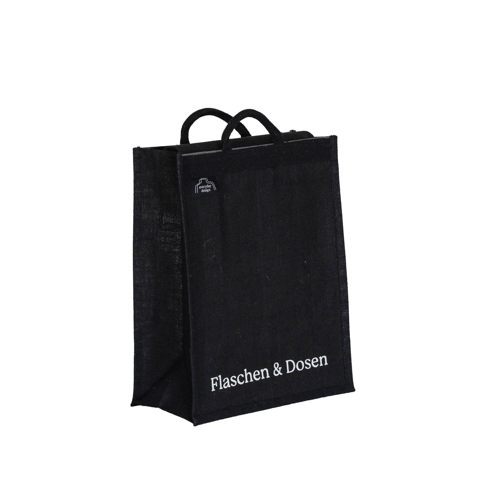 HELSINKI-Jutetasche mit Recycling-Text