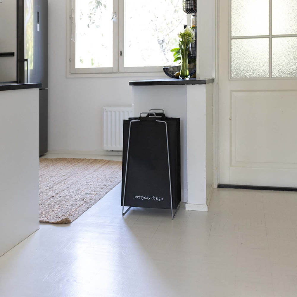 TURKU XL Halter silber und eine waschbare Papiertasche