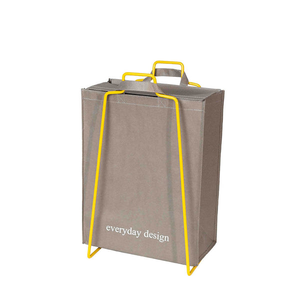 HELSINKI-Papiertütenhalter gelb und eine waschbare Papiertasche