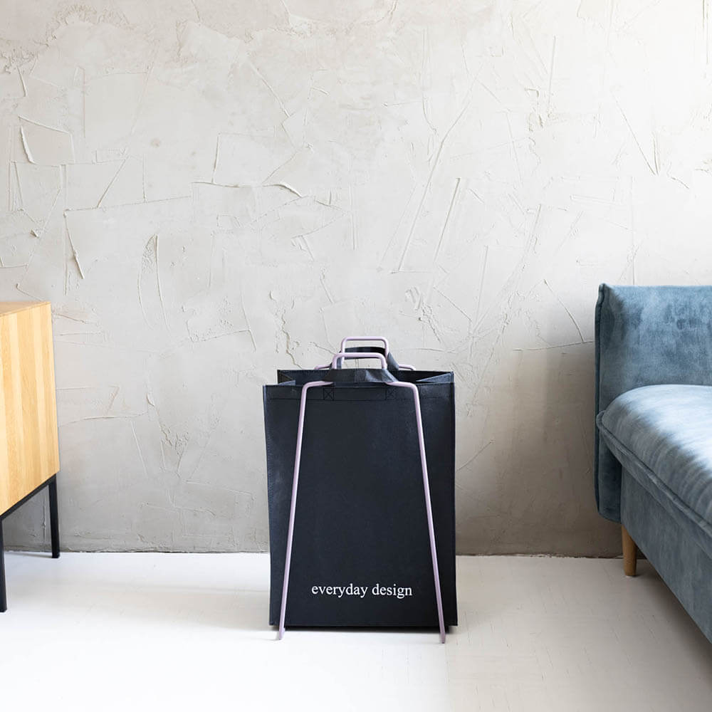 HELSINKI Papiertütenhalter lavendel und eine waschbare Papiertasche