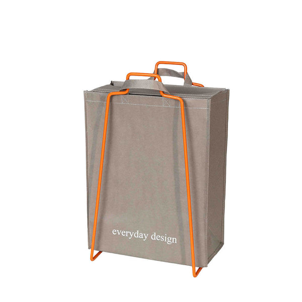 HELSINKI-Papiertütenhalter orange﻿ und eine waschbare Papiertasche