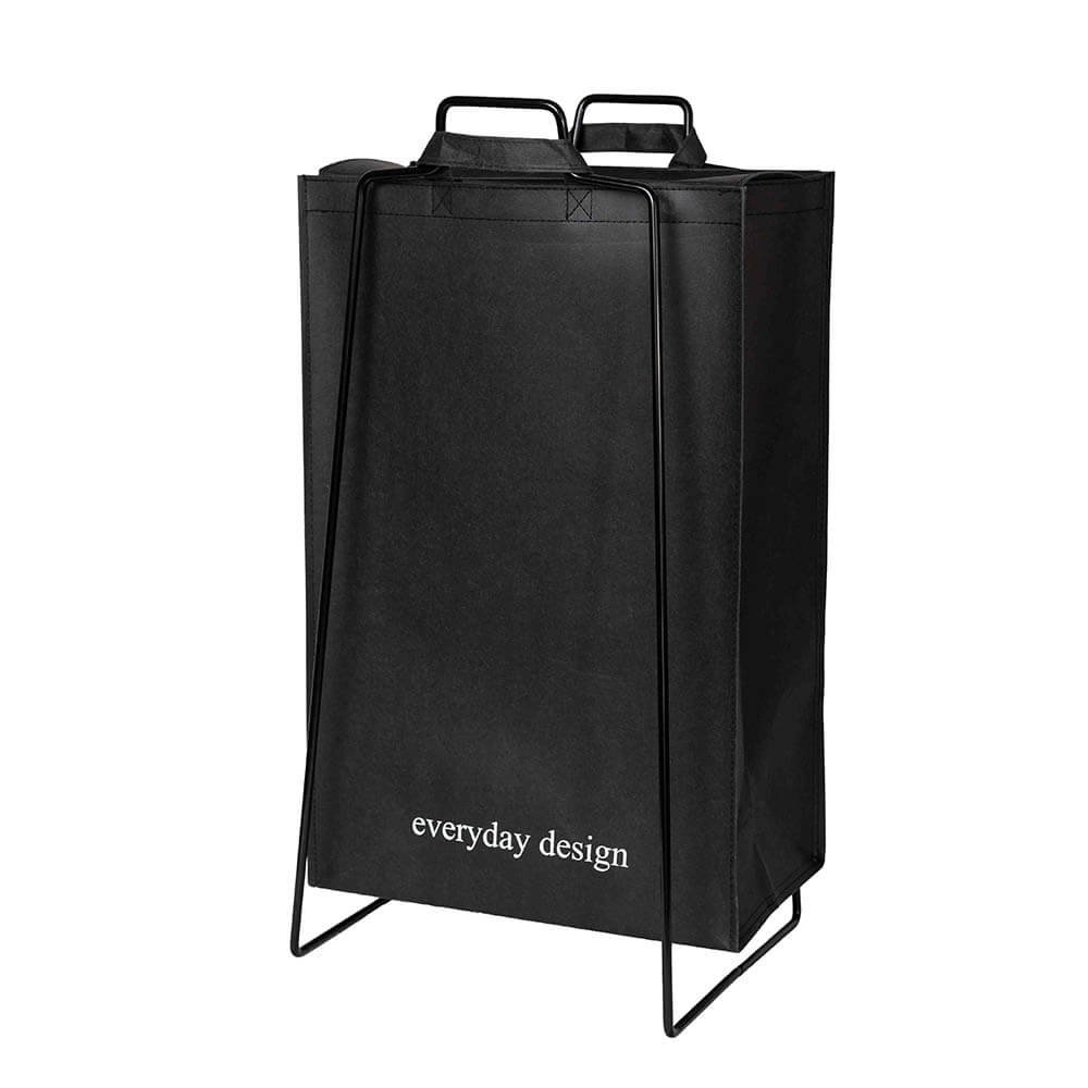 TURKU XL Halter schwarz und eine waschbare Papiertasche