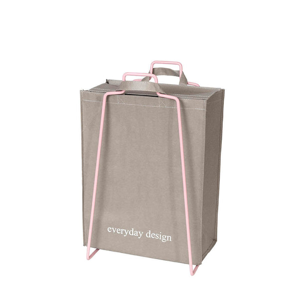 HELSINKI-Papiertütenhalter rosa und eine waschbare Papiertasche