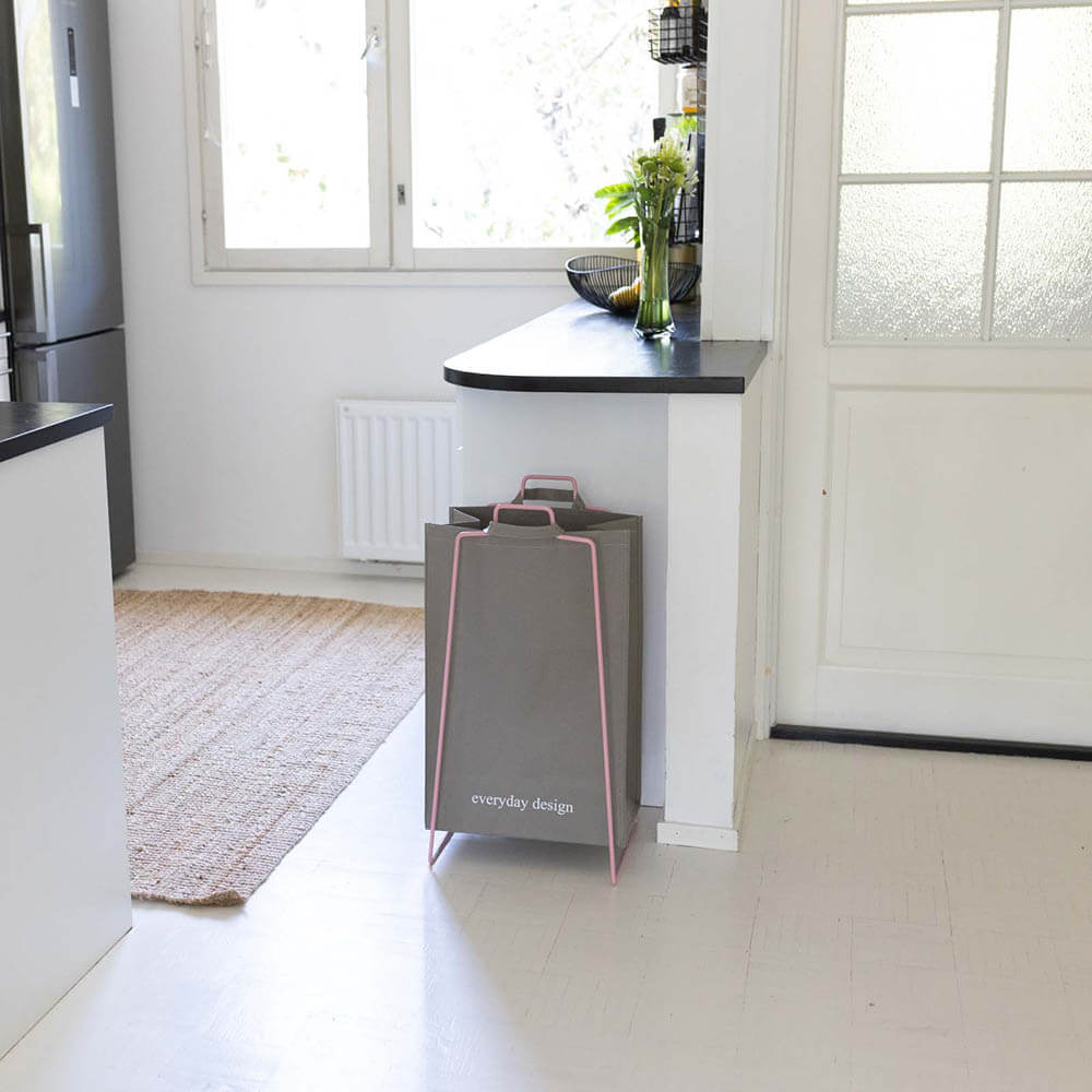 TURKU XL Halter ﻿rosa und eine waschbare Papiertasche