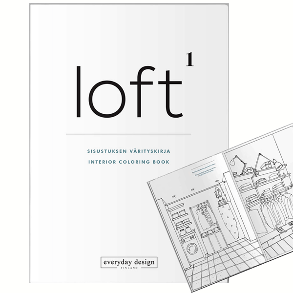 LOFT-Malbuch für Interieur-Enthusiasten