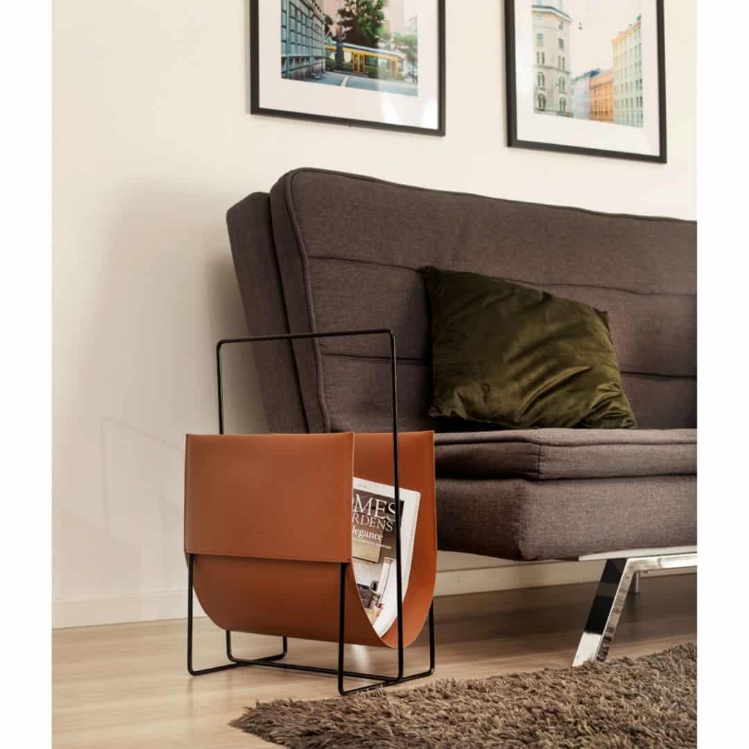 ESPOO-Magazinhalter braun