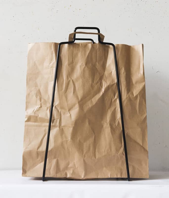 HELSINKI-Papiertütenhalter schwarz