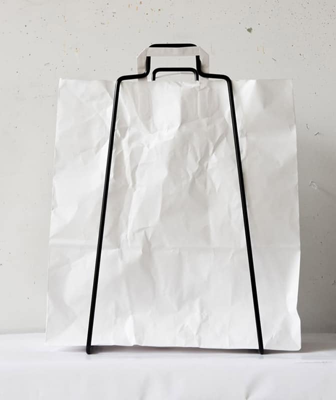 HELSINKI-Papiertütenhalter schwarz