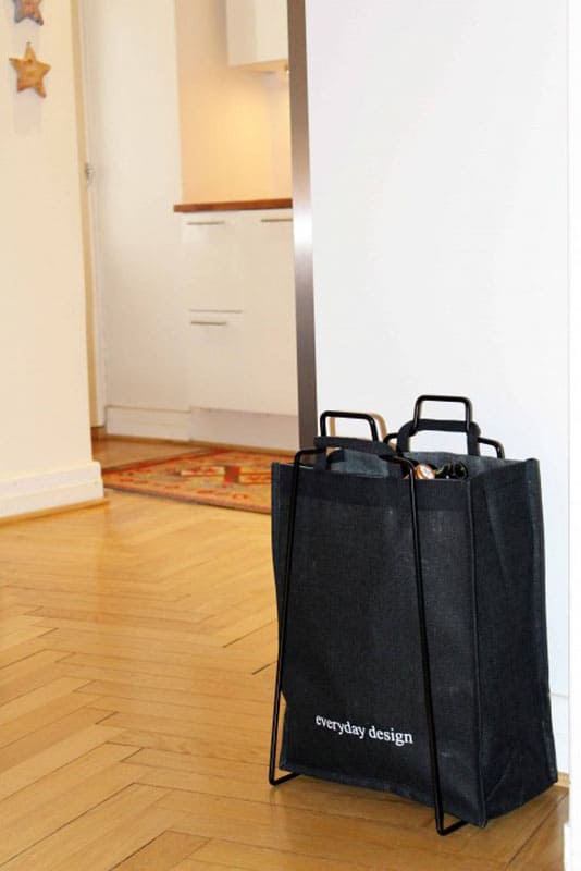 HELSINKI-Papiertütenhalter schwarz