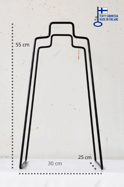 HELSINKI-Papiertütenhalter schwarz