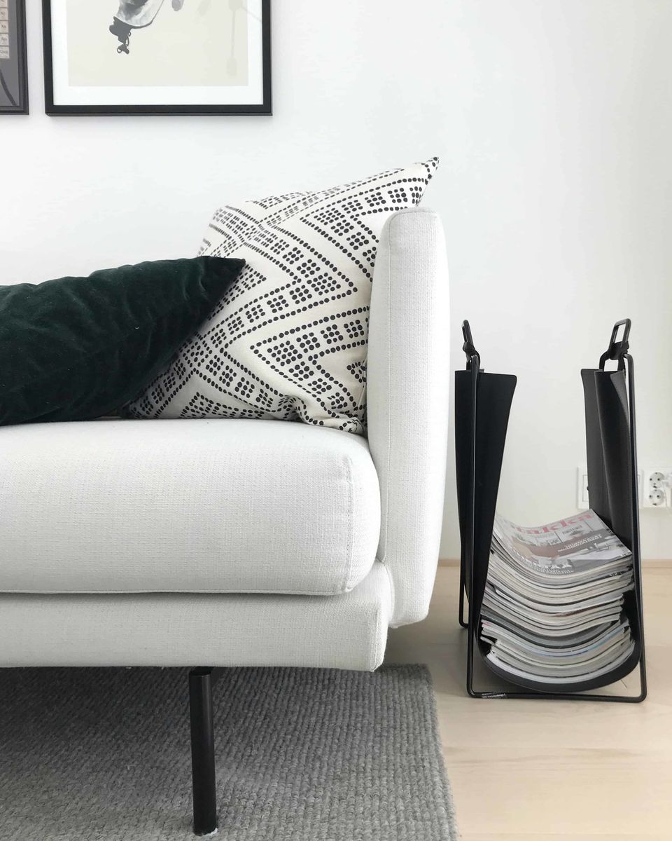 PUNAVUORI-Ledertragetasche schwarz