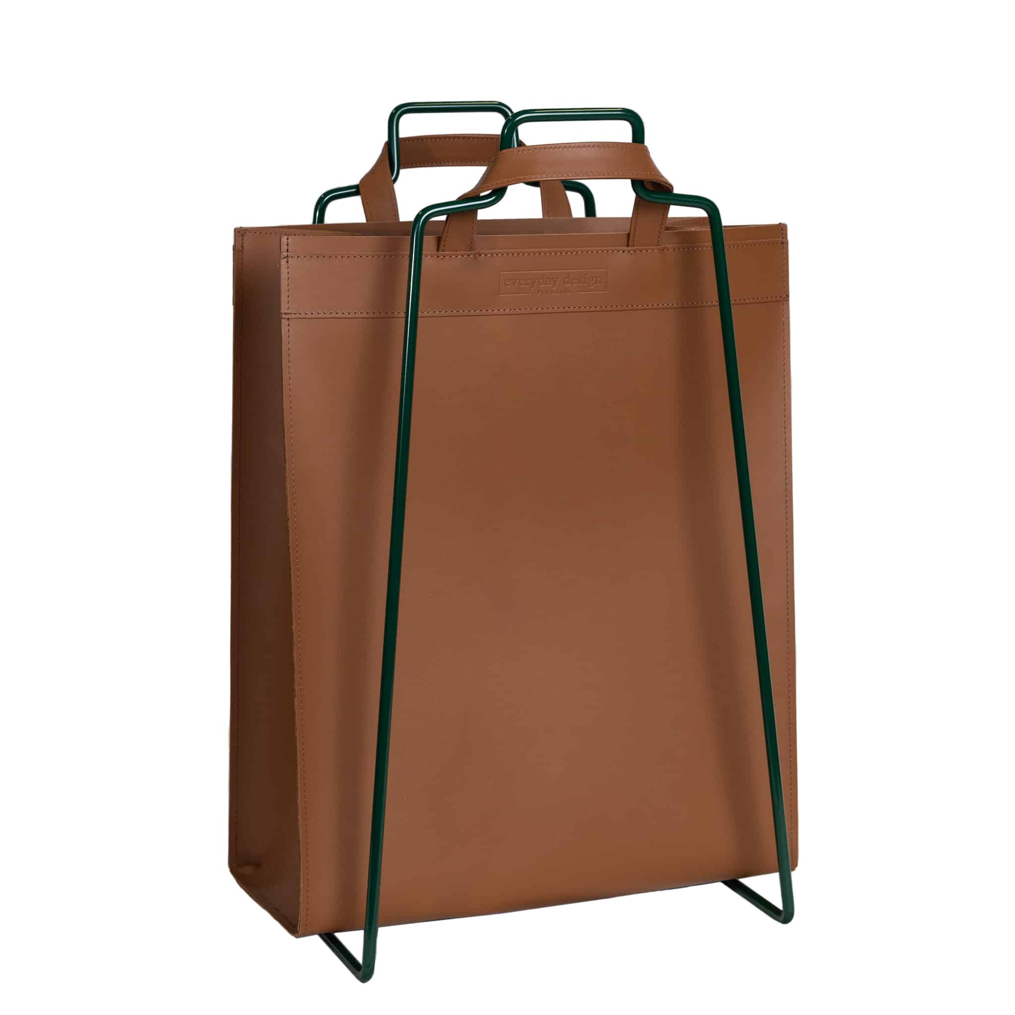 HELSINKI-Halter moosgrün + VAASA-Tasche braun