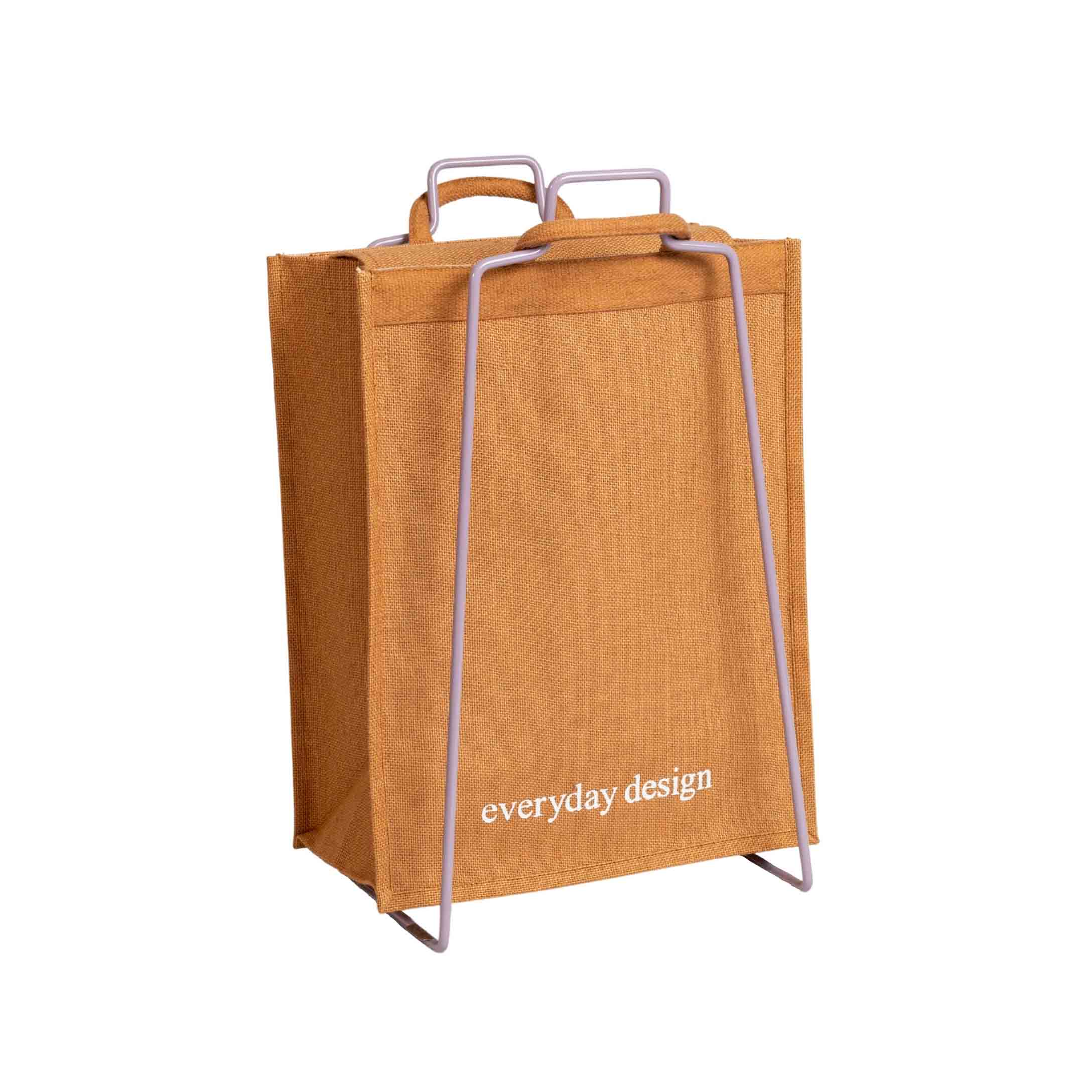 HELSINKI Papiertütenhalter lavendel mit Jutetasche