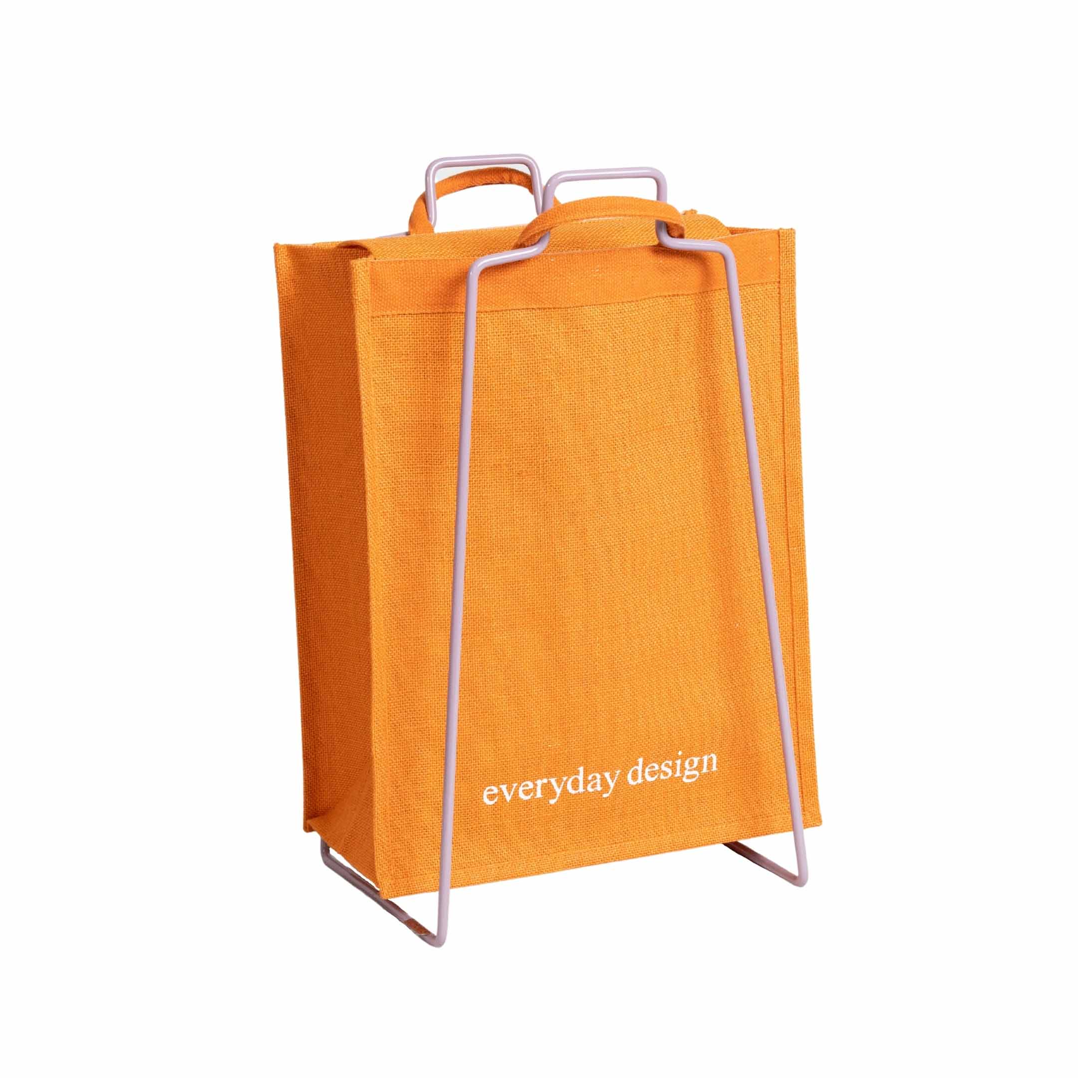 HELSINKI Papiertütenhalter lavendel mit Jutetasche