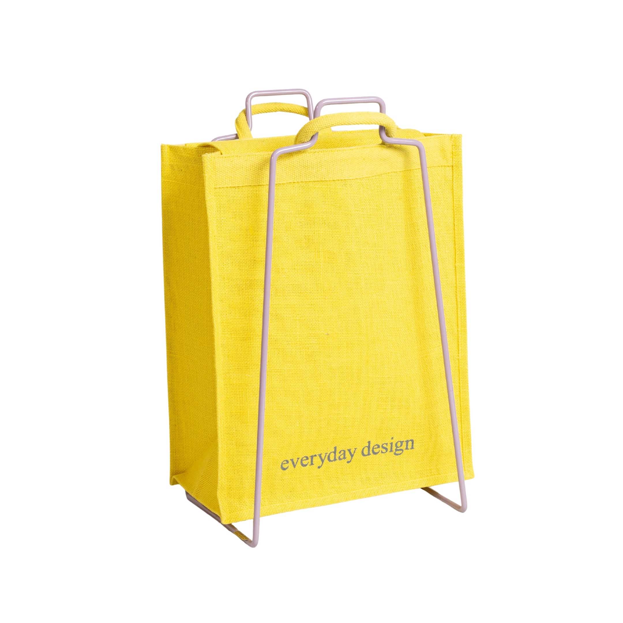 HELSINKI Papiertütenhalter lavendel mit Jutetasche