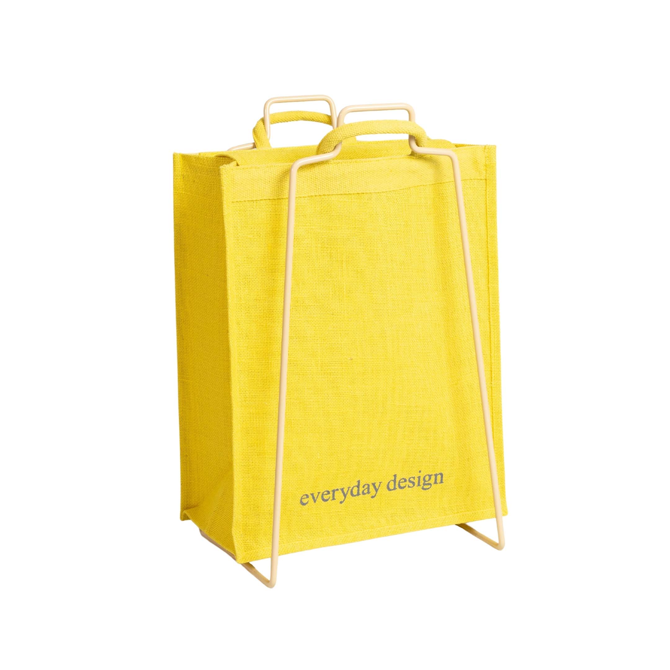 HELSINKI-Papiertütenhalter beige mit Jutetasche