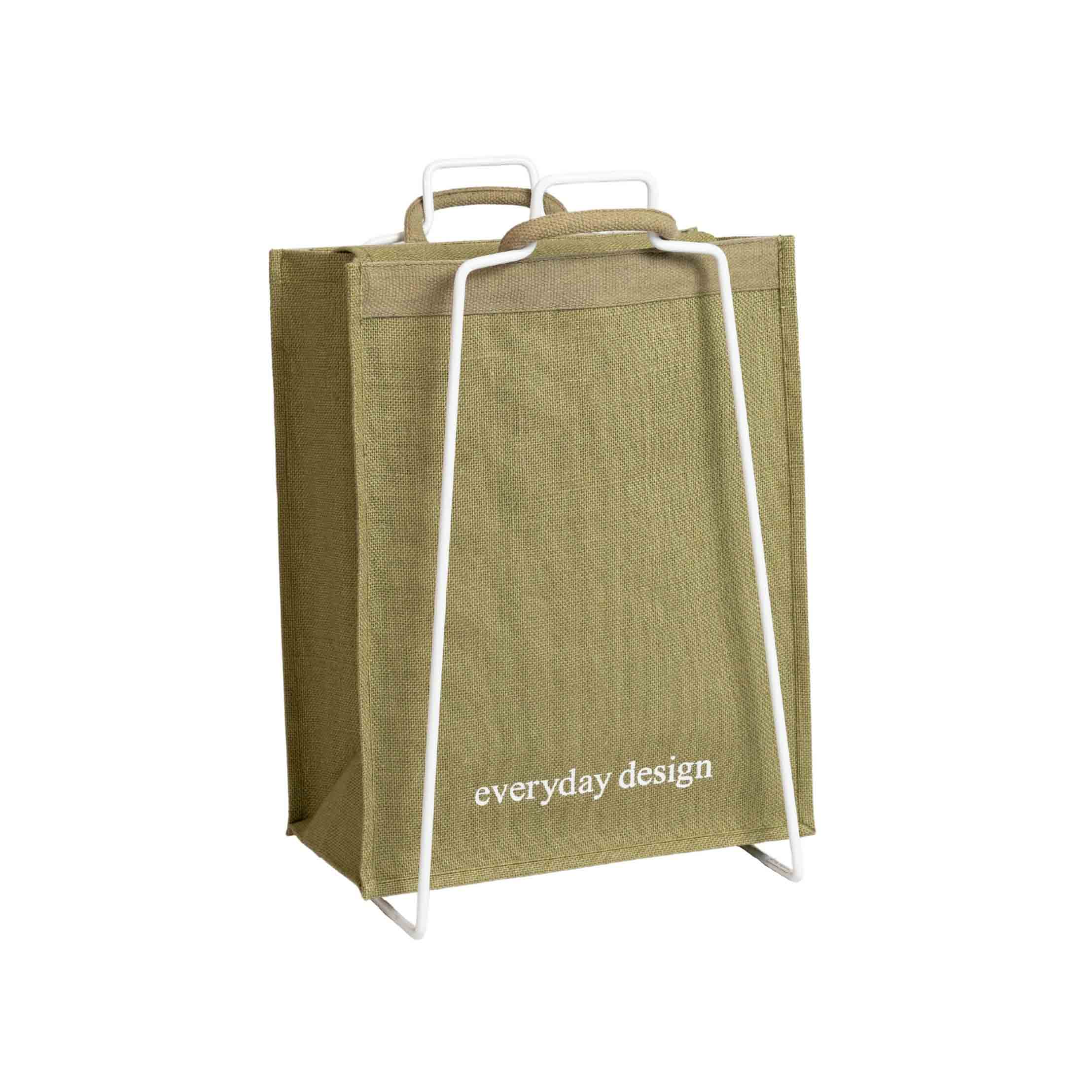 HELSINKI-Halter Weiß mit Jutetasche